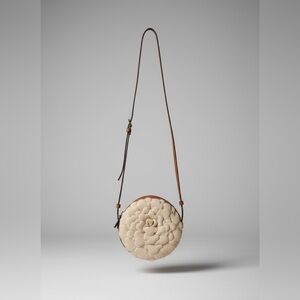 NWOT VALENTINO ATELIER ROSE NO.3 shoulderbag in canvas/leather